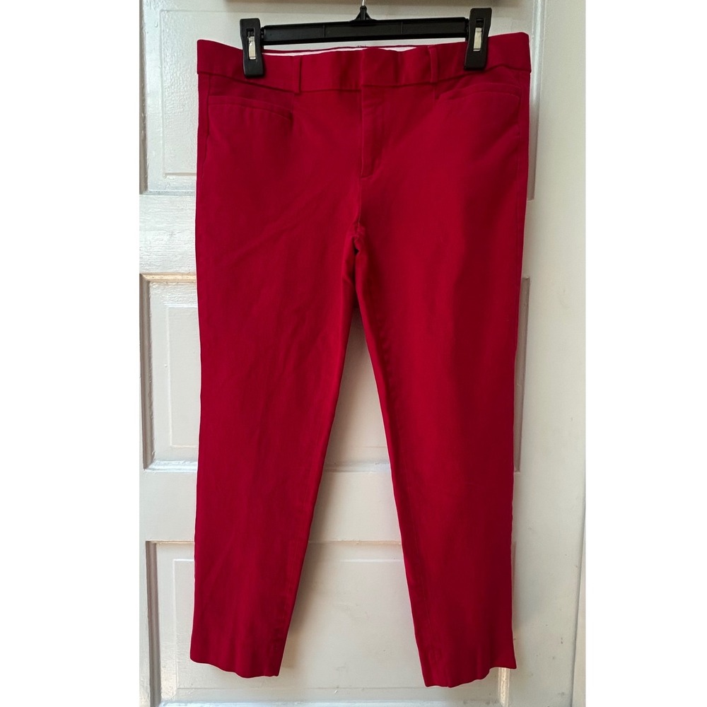 Banana Republic Sloan Fit Red Slim Ankle Dress Pants Size 10